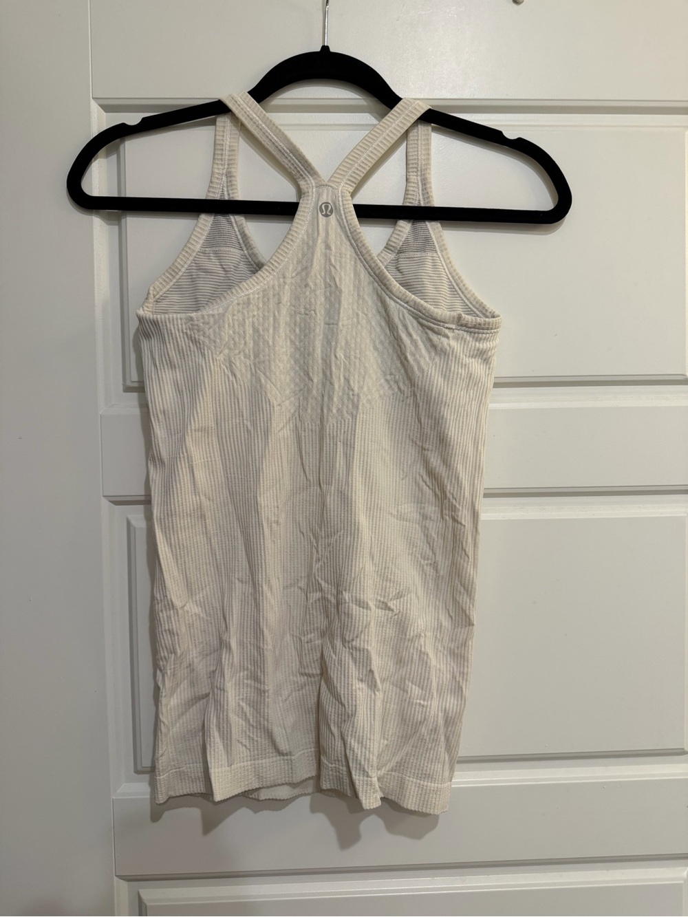 lululemon Cream Ribbed Racerback Tank - Picture 2 of 2